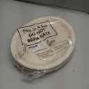 Geyoga 48 Pcs Brown Plates 10 x 12 Large Disposable Heavy Duty Party Paper Dessert Dinner Plates for Birthday Wedding Baby Shower