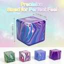 4 Pack Slow Rising Ice Cube Squishy Stress Cube, Sensory Squeeze Fidget Toys for Kids Adults, Anxiety Relief Hand Squishies, Classroom Prizes & Party Favor Fillers