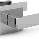 Mega Handles ROBELL Passage Door Handle, Door Handles for Bathroom, Bedroom & Hallways, Interior Door Levers, 5-Inch Modern Passage Door Lever - Polished Chrome (1 Pack)