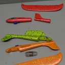 SpringFlower 4 Pack Airplane Flying Toys, 4 Throwing Foam Plane Toy for 3 4 5 6 7 8 Years Old Boys Kids, 2 Flight Modes LED Foam Glider Plane, Outdoor Flying Toy Birthday Gifts for for Boys & Girls