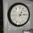 16 Inch Large Outdoor Clock Waterproof with Thermometer Retro Wall Clocks for Patio Pool Garden Home, Bronze