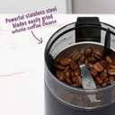 Mr. Coffee Automatic Coffee Grinder with 5 Presets, 12 Cup Capacity, Black Ideal for Home Use and Espresso Lovers, Black