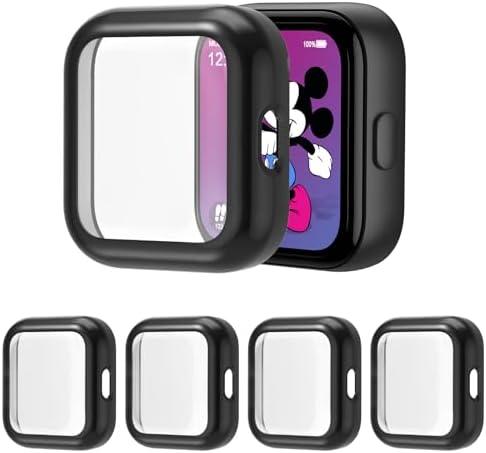 Valband 4 Packs Screen Protector Compatible with SyncUp Watch, Ultra Slim Soft Full Cover Case for SyncUp Kids Watch, Black/Black/Black/Black, Set of 3