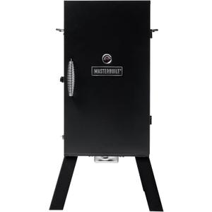Masterbuilt 30-inch Electric Vertical BBQ Smoker with Analog Temperature Control, Chrome Smoking Racks and 535 Cooking Square Inches in Black, Model MB20070210