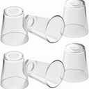 Fixture Replacement Clear Glass Shade, E26 Base with 1-5/8" Fitter, 6-Pack Cone Replacement Shades for Pendant Light, Wall Sconce, Vanity Light, Table Lamp