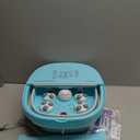 Collapasible Foot Spa Bath Massager with Heat, Pedicure Foot Spa with Bubbles/Timer/Temperature Control, Feet Soak Tub for Home, Office, Relaxation and Stress Relief, Gift for Men and Women (Blue)