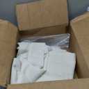 Pitalk 104 Inch Curtains Linen Sheer Drape for Living Room Custom Curtains 2 Panel Back Tab Pocket Pleated Modern Farmhouse Light Filtering Ceiling to Floor for Large Window 52 x 104 Long Ivory Cream (Natural)