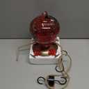 Gifts for Mom 34OZ Hand Blown Glass Hummingbird Feeders for Outdoors Hanging, with Ant Moat Humming Bird Feeders, Porch Backyard Decor Gifts for Women (Floral Balloon)