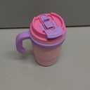 Fimibuke Kids Insulated Tumbler with Handle & Straw - 16oz Leak Proof Toddler Tumbler with Sip/Swig 2-in-1 Lid, BPA FREE 18/8 Stainless Steel Kids Water Bottle Drinking Cups Travel Mugs for Boys Girls