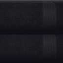 GLAMBURG Premium Cotton Oversized 2 Pack Bath Sheet 35x70-100% Pure Cotton - Ideal for Everyday use - Ultra Soft & Highly Absorbent - Machine Washable - Black