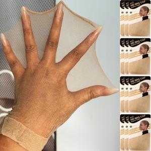 BEEOS Skinlike Real HD Wig Cap for Women, 24 Pieces Ultra-thin Invisible Brown Sheer Caps for Lace Front Wig Stretchy Stocking Wig Caps Wholesale