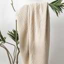 Carriediosa 100% Cotton Muslin Throw Blanket 50" X 70" Throw XL Size4-Layers Summer Gauze Throws for Bed CouchSoft Lightweight Breathable Linen Blankets Bedspread for Adults All SeasonKhaki