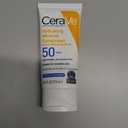 CeraVe 100% Mineral Sunscreen SPF 50, Face sunscreen With Zinc Oxide & Titanium Dioxide, Hyaluronic Acid + Niacinamide + Ceramides, Oil Free, Travel Size 2.5 oz
