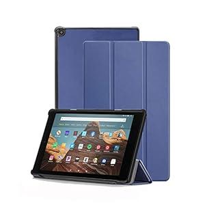 Case for Amazon Fire HD 10 Tablet (7th and 9th Generation, 2017 and 2019 Release) - Slim Folding Stand Cover with Auto Wake/Sleep .NOT for 2021 Released 11th Generation fire HD10(Rose Red)
