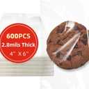 Self 4x6 Inches 600 Pcs Sealing Cellophane Bags Clear Cookie Bags Resealable Cellophane Bag for Packaging Gifts,Cookies,Favors,Products,Candy