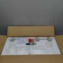 4-Light Bathroom Light Fixtures, Brushed Nickel Modern Vanity Lights Over Mirror with Clear Glass Shade, Bathroom Wall Lamp for Mirror Kitchen Living Room Hallway Cabinet Porch Bedroom Reading room