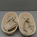 Bread Proofing Baskets Set of 2 10 inch Oval Shaped Dough Proofing Bowls w/Liners Perfect for Professional & Home Sourdough Bread Baking