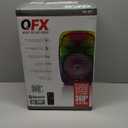 Crystal Clear Sound, Bright Party Lights, Portable & Easy to Use | 8" Rechargeable Bluetooth PA Karaoke Loud Party Speaker, 5Hour Playtime | TWS, USB, TF, AUX, FM Radio | QFX | TMS853