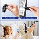 First No Text Blocking Remote Control Page Turner for Kindle Paperwhite, Clicker Page Turner with Flip Forward and Backward,Kindle Accessories for iPad/Tablets(Just Reading), Camera & Selfie Shutter (Black)