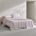 Calvin Klein - Full Bed Sheets, Relaxed Garment Washed Cotton Percale Bedding Set with Matching Pillowcases, Deep Pockets, Oeko-TEX Certified (Washed Percale Pink, Full)