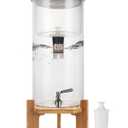 Glass Water Filter Pitcher,3.25 Gallon Water Filter Dispenser with Filter,BPA-Free,Reduces Chlorine and More,Softens the Water,Large Clearly Filtered Water Pitcher for Home,Office and Kitchen