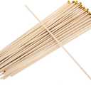ABOOFAN 50pcs Bamboo Flagpole Sticks 40cm Mini Wooden Flag Sticks Handheld Flag Flagpole Replacement Flags on Stick Poles for Meeting Room Celebration Accessories