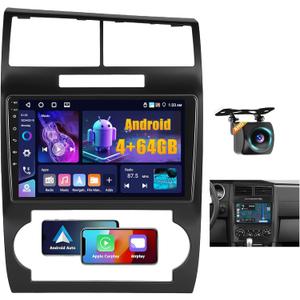 4+64GB Android 15 Car Stereo for Dodge Charger/Magnum 2005-2007 Wireless Carplay Android Auto 10" Touch Screen Car Radio Dash Kit with GPS WiFi Bluetooth SWC DSP EQ Mirror Link Backup Camera