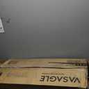 Rolanstar Bookshelf 6 Tier with 4 Hooks, Industrial Wood Bookcase, Vintage Storage Rack with Open Shelves, Rustic Standing Bookshelves Metal Frame Display Rack for Living Room, Bedroom, Rustic Brown