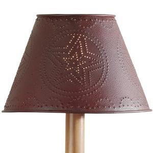 Hand Punched Black Metal 12" Lamp Shade