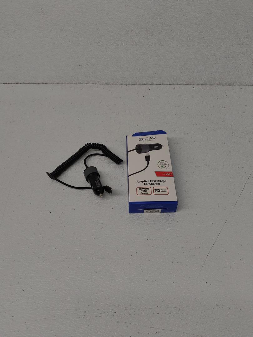 ZGear Adaptive Fast Charge Car Charger - Black, 5 ft