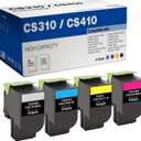 MEGOFFICE CS310 CS410 701H Toner Cartridge Replacement for Lexmark 70C1HK0 70C1HC0 70C1HM0 70C1HY0 701HY 701HC 701HM 701HK for Lexmark CS310 CS310dn CS410 CS410dn CS510 CS510de(4 Pack,BMCY)