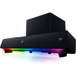 Razer Leviathan V2: Multi-Driver PC Gaming Soundbar with Subwoofer - THX Spatial Audio - Compact Design - Chroma RGB - Bluetooth 5.2 - for Desktop/Laptop, Smartphones, Tablets & Nintendo Switch