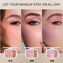 3 x All-in-One Makeup Palette  High Pigment Contour, Blush & Eyeshadow  Matte & Shimmer Finishes  Long-Lasting, Blendable & Lightweight  Professional & Daily Makeup Kit (02#, (Pack of 1))