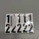2 inch Self Adhesive Numbers for Mailbox, House Numbers, Reflective Mailbox Number, Trash Cans Number, for Outside, 300 PCS (Black/White)