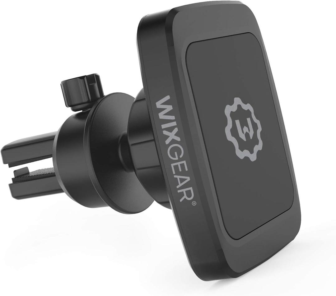 WixGear Magnetic Phone Car Mount, Universal Bite-Lock Air Vent Magnetic Phone Car Mount Holder, for Cell Phones with Swift-snap Technology