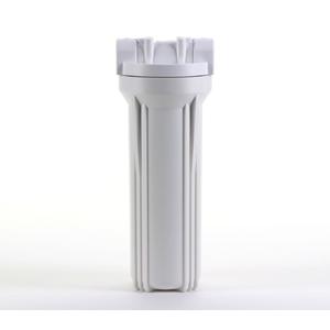 Hydronix HF3-10WHWH12, 10" White Housing with White Rib Cap for RO & Filtration Systems, 1/2" Ports