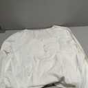 Homgro Women's Cotton Victorian Nightgown Long Sleeve Sleep Dress Lace Frill Calf Length Square Neck Billowy Old Fashioned Pajama Shirt Soft Sleepwear Long Nighty Pocket White XX-Large