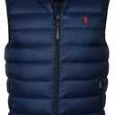 Polo Ralph Lauren Mens Full Zip Puffer Vest (Large, Aviator Navy)