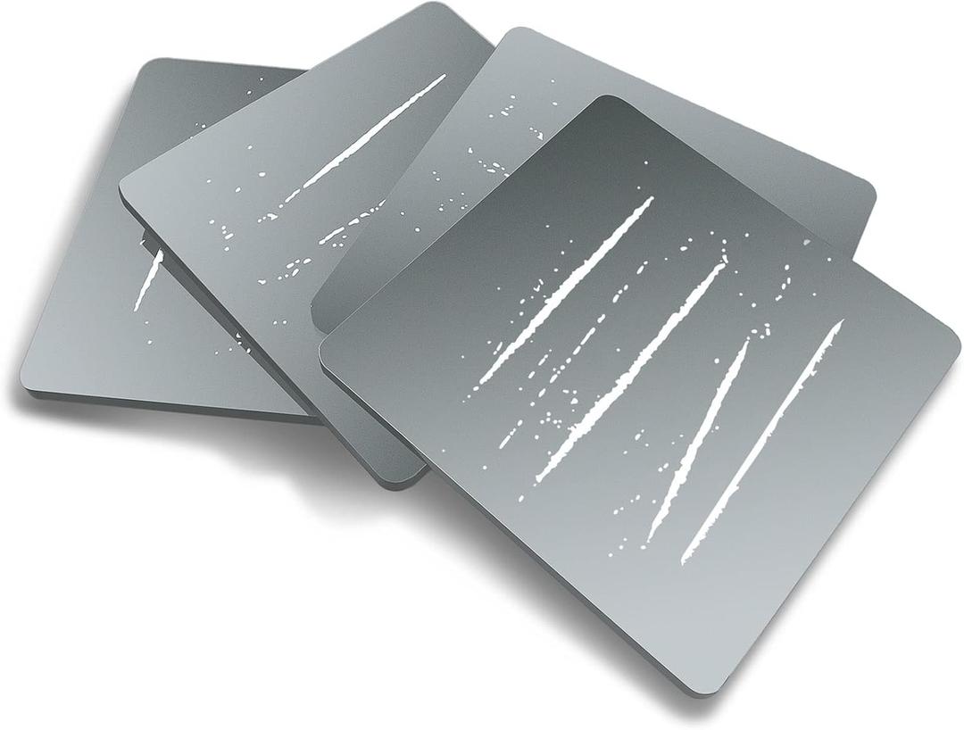 Funny Line Coasters - 4 Pack Bar Coasters for Party, Pub, Man Cave, Home Decoration or College Dorm Room