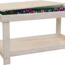 Kids Activity Table with Board and Storage Compatible with Lego, Wooden Play Table for Drawing, Building Blocks, Reading, Boys Girls Gifts, 32.72x17.24x19.45 inches