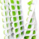 VEHHE Ice Cube Trays, 3 Pack, Reusable Silicone 14-Ice Cube Molds, Ice Tray with Spill-Resistant Removable Lid, for Whiskey and Cocktails (Green)