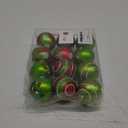 12 Pcs 2.4 Inch Christmas Ball Ornaments for Tree,Red and Green Glittering Hanging Bulbs Pendants for Christmas Tree Decorations