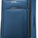 Samsonite Solyte DLX Softside Expandable Luggage with Spinner Wheels, Mediterranean Blue, Checked-Large 29-Inch