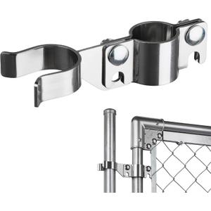 1-3/8" x 1-3/8" Chain Link Gate Latch Heavy Duty Stainless Steel Fence Gate Fork Latch Hardware with Padlock Hole 1pc 