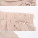 Womens Casual Split Hem High Waist Skorts Skirt Shorts Tie Knot Fited Bodycon Solid Color Mini Wrap Shorts (L)