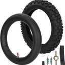 2.50-10 Tire and Inner Tube with TR4 Valve Stem for CRF50/XR50 DRZ70/JR50 PW50 Coolster QG-210 QG-213A MX650 MX500 Baja Dirt Runner 49 CR60R SX500 Dirt Rocket QG-210 MVX70 MVX110 Tao db10 PW50