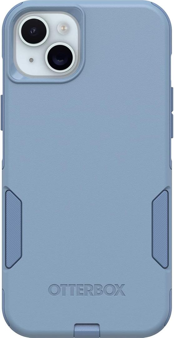 OtterBox iPhone 15 Plus and iPhone 14 Plus Commuter Series Case - Crisp Denim (Blue), Slim & Tough, Pocket-Friendly, with Port Protection