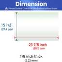 Crisper Glass Replacement Compatible with Frigidaire 240350608/AP2115928-24" x 15.5" x 1/8" Tempered Glass Crisper Drawer Cover Insert Compatible with Kenmore, Electrolux, Crosley, and More