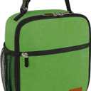 Femuar Lunch Box for Men Women Adults Small Lunch Bag for Office Work Picnic - Reusable Portable Lunchbox, Dark Green
