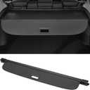 Motoforti Car Trunk Retractable Cargo Cover for BMW X3 2011-2017 Rear Trunk Parcel Shelf Luggage Security Shield Shade, Canvas, Carbon Fiber Black